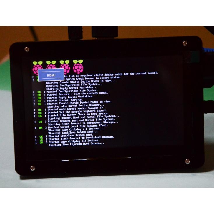 Raspberry Pi(ラズベリーパイ)用 5inch静電タッチモニタ(800x480) HDMI Display-B ケース・スタンドつき