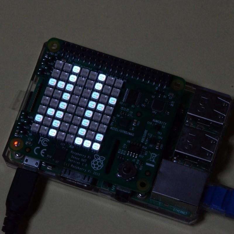 Raspberry Pi Zero WH + Sense HAT V1 + SCD40 連結基板で放熱性良好セット_19