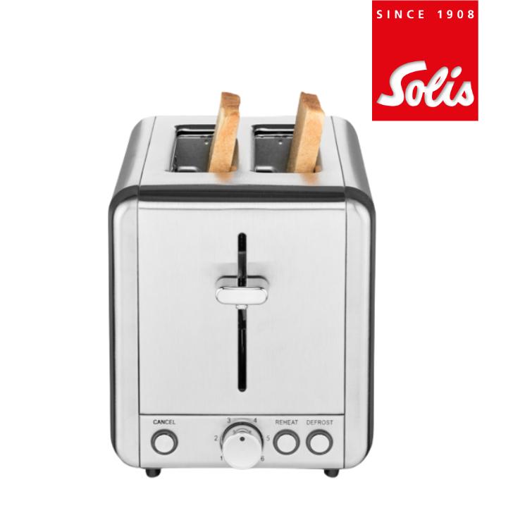 ソリス ポップアップトースタートースター レトロ シルバー SK8002 | Solis