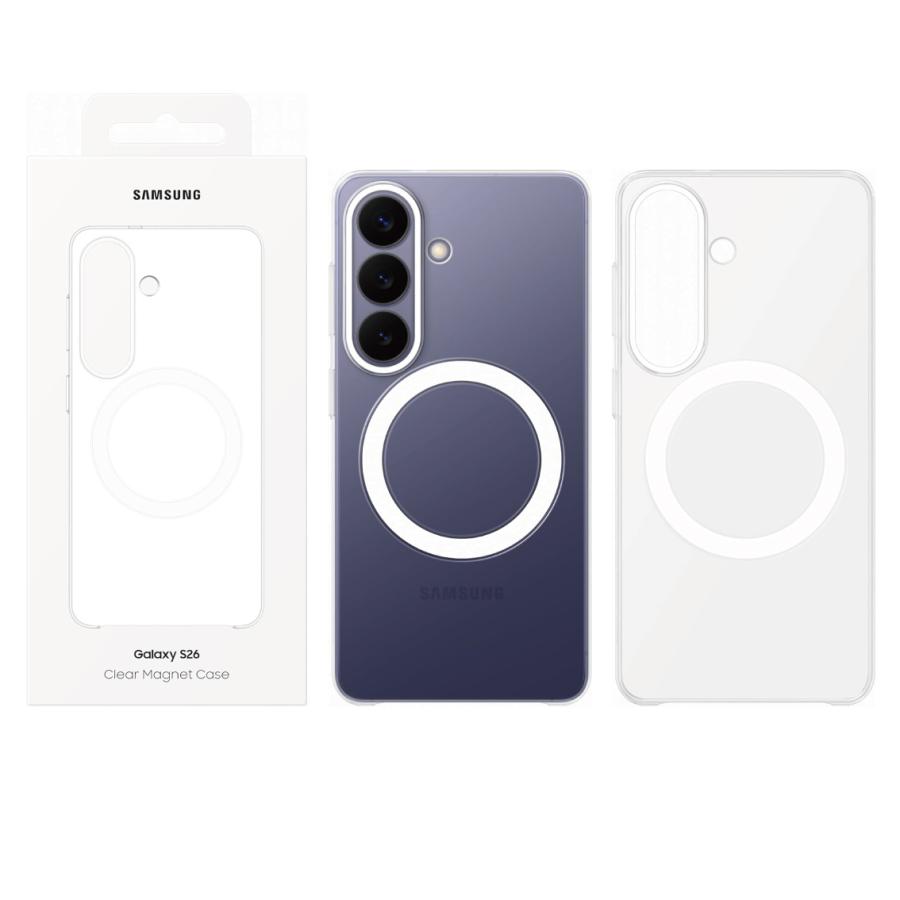 Galaxy S26 ケース 純正 MagSafe対応 クリアマグネットケース EF-CS942