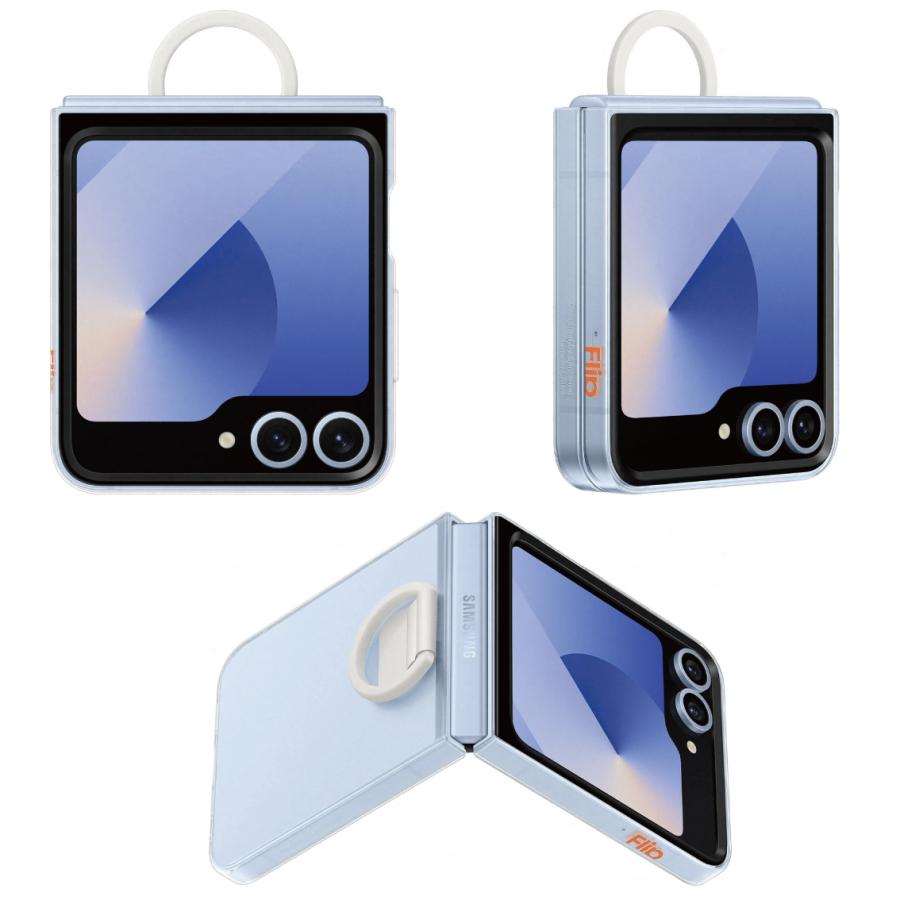Galaxy Z Flip6 ケース 純正 クリアケースwithリング Clear Case Galaxy Z Flip6 ケース 純正 クリアケースwithリング Clear Case