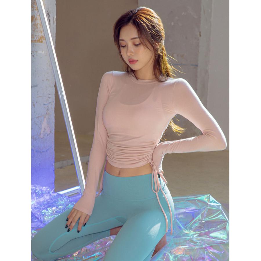 レディース トップス ヨガウェア ピラティス ロゴ ダンス かわいい おしゃれ トップス 長袖 セクシー 体型カバー ジム 人気 韓国ファッション Tops 081 Soluleda By Conchwear 通販 Yahoo ショッピング