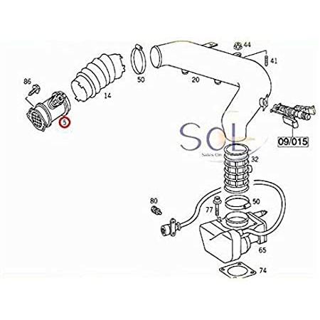 ベンツ W202 W124 W210 W140 R129 エアマスセンサー エアフロメーター C280 E280 E320 S320 SL320 0000941048 出荷締切18時｜solltd2｜03