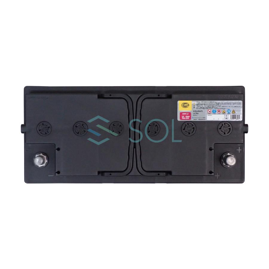 HELLA アウディ A7 4G S7 AGMバッテリー AGML6 LN6 12V 105AH 000915105CF 4L0915105 18時まで即日出荷の画像