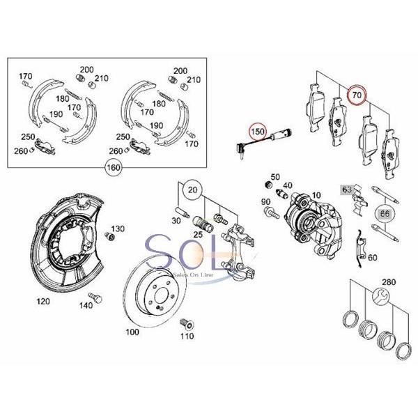 Mercedes-Benz（メルセデス・ベンツ） HAPAD リア ブレーキパッド左右