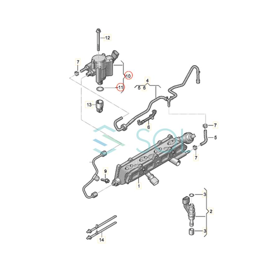 フォルクスワーゲン（Volkswagen） ハイプレッシャーポンプ アウディ