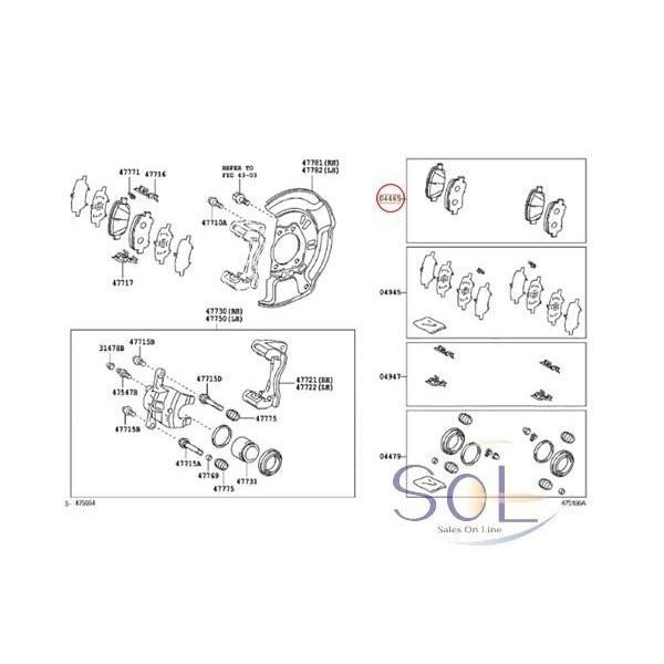 トヨタ（TOYOTA） HAPAD リア ブレーキパッド 左右セット アルファード