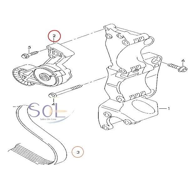 アウディ A3(8L1) TT(8N3 8N9) ベルトテンショナー ドライブベルト 2点セット 06A903315E 06A260849B 出荷締切18時