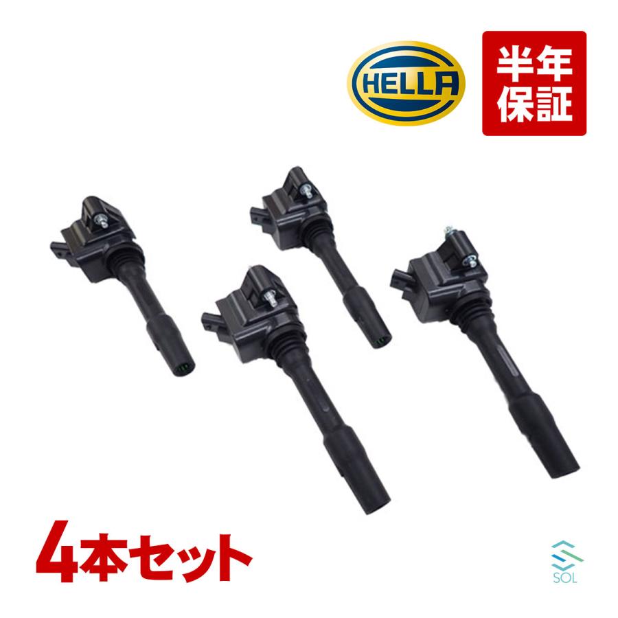 HELLA製 イグニッションコイル（4本セット） BMW HELLA イグニッションコイル 4本セット 1台分 出荷締切18時 BMW