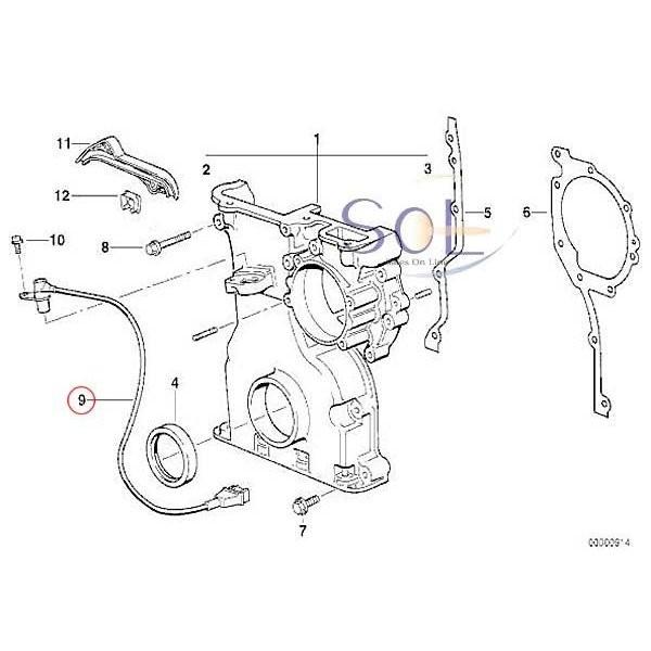 BMW E36 E39 Z3 クランクシャフトセンサー(全長700mm) 320i 323i 328i 528i 2.8 12141703277 出荷締切18時｜solltd2｜02