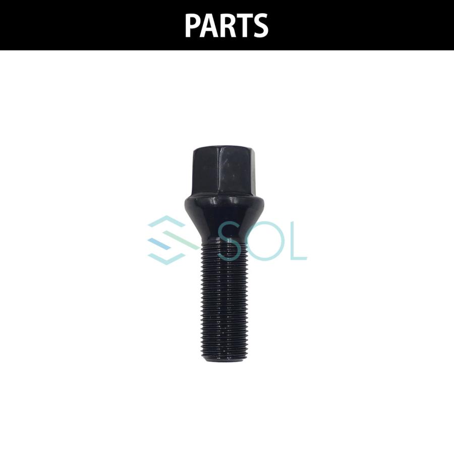 Cruize Black Locking Wheel Bolts M14 X 1.25 28mm For BMW Mini F54 F55 F56 F57 F60 With Key