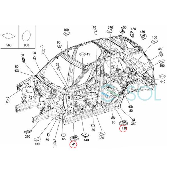 ベンツ W166 X166 ジャッキポイント Ml350 Ml63 Gle350 Gle63 Gl350 Gl63 Gls350 Gls63 出荷締切18時 001vvv 自動車パーツの宝箱 Sol 2号店 通販 Yahoo ショッピング