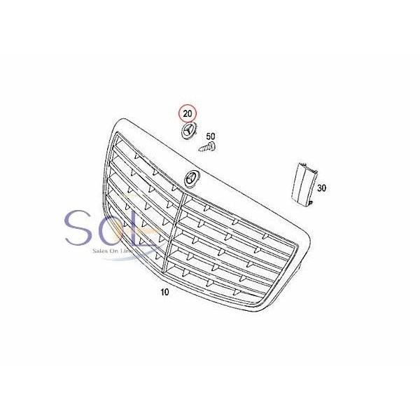 Mercedes-Benz ベンツ W221 フロントグリル スターマーク