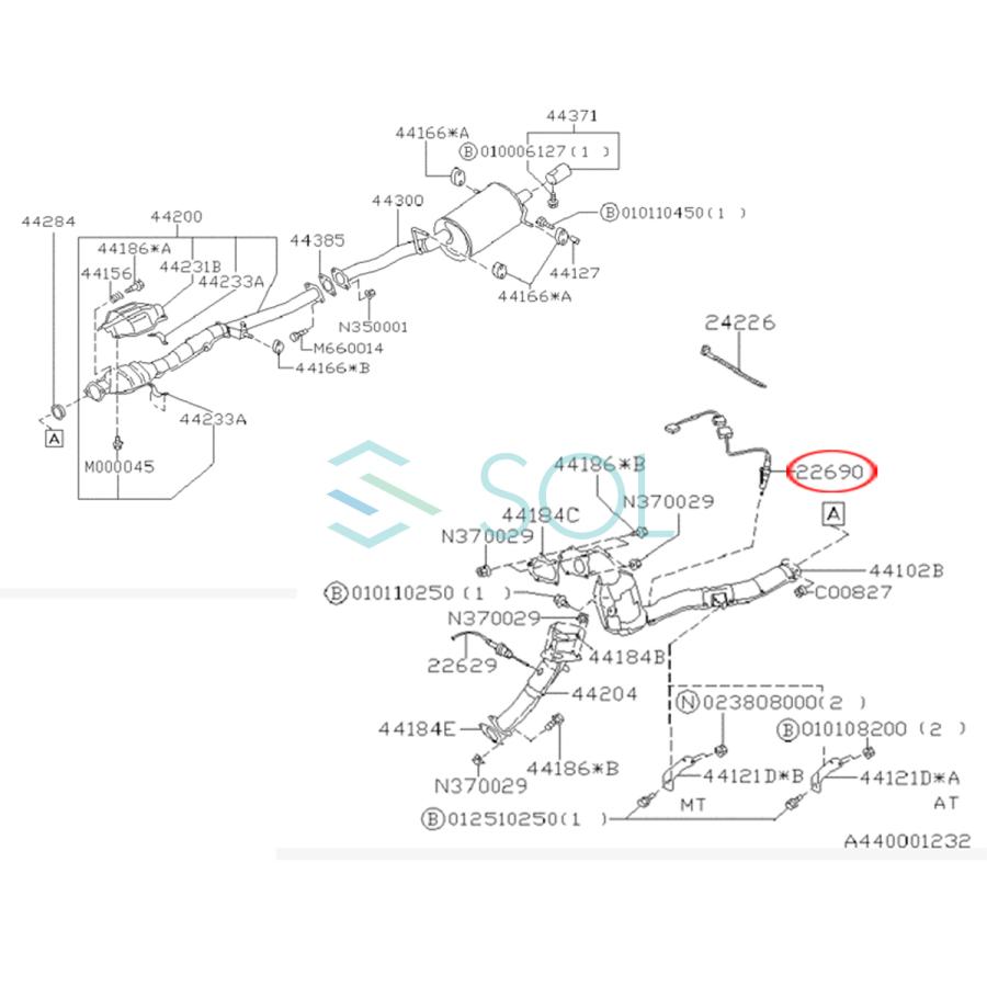SUBARU（スバル） インプレッサ(GC8 GF8) フォレスター(SF5) O2