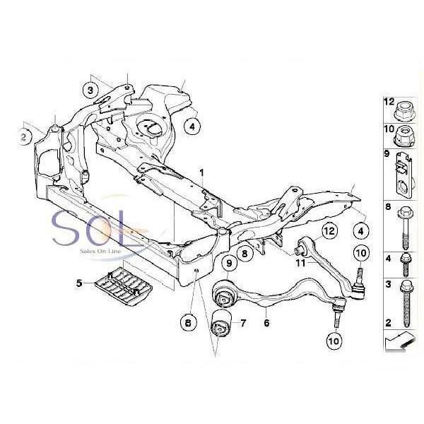 BMW E90 E91 E92 E93 フロント コントロールアーム ロアアーム 右側