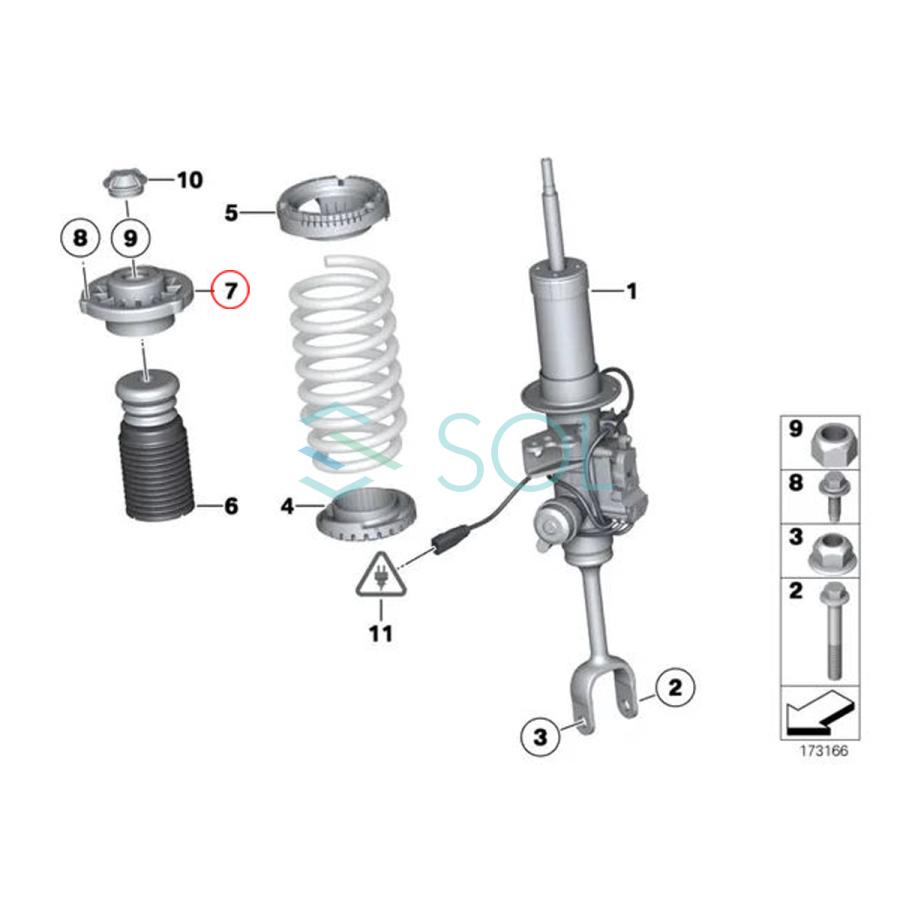 BMW フロント ショックアブソーバー 左右 SET F10 F11 F12 