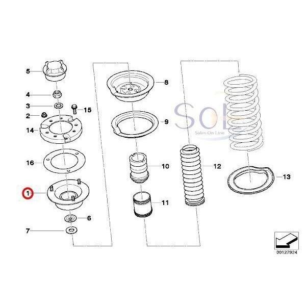 t*a様 BMWストラットアッパーマウントOEM品2,3,4シリーズ313068 t*a様 BMWストラットアッパーマウントOEM品2,3,4シリーズ313068