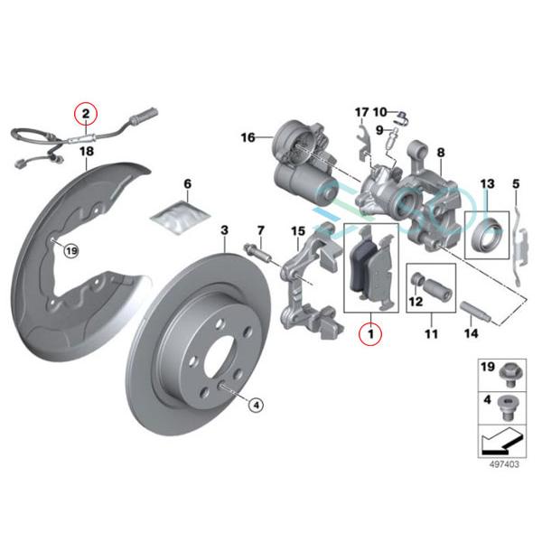 BMW HAPAD 2シリーズ F46 218i 218d 220i リア ブレーキパッド +