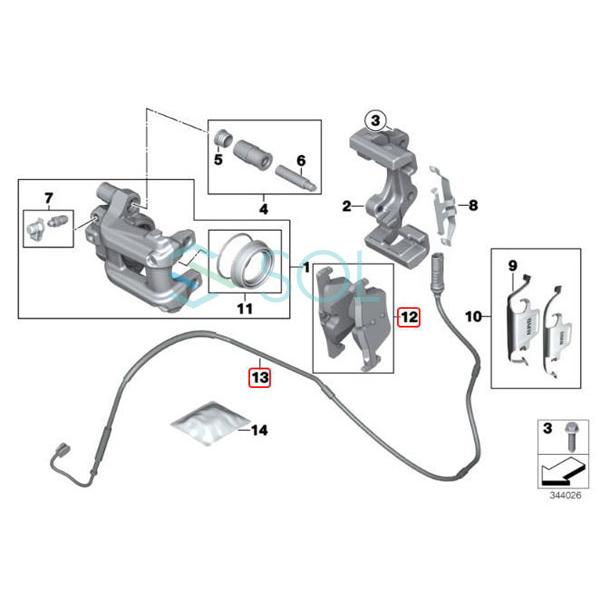 BMW HAPAD BMW 4シリーズ F36 420i 420iX 428i 430i リア ブレーキ