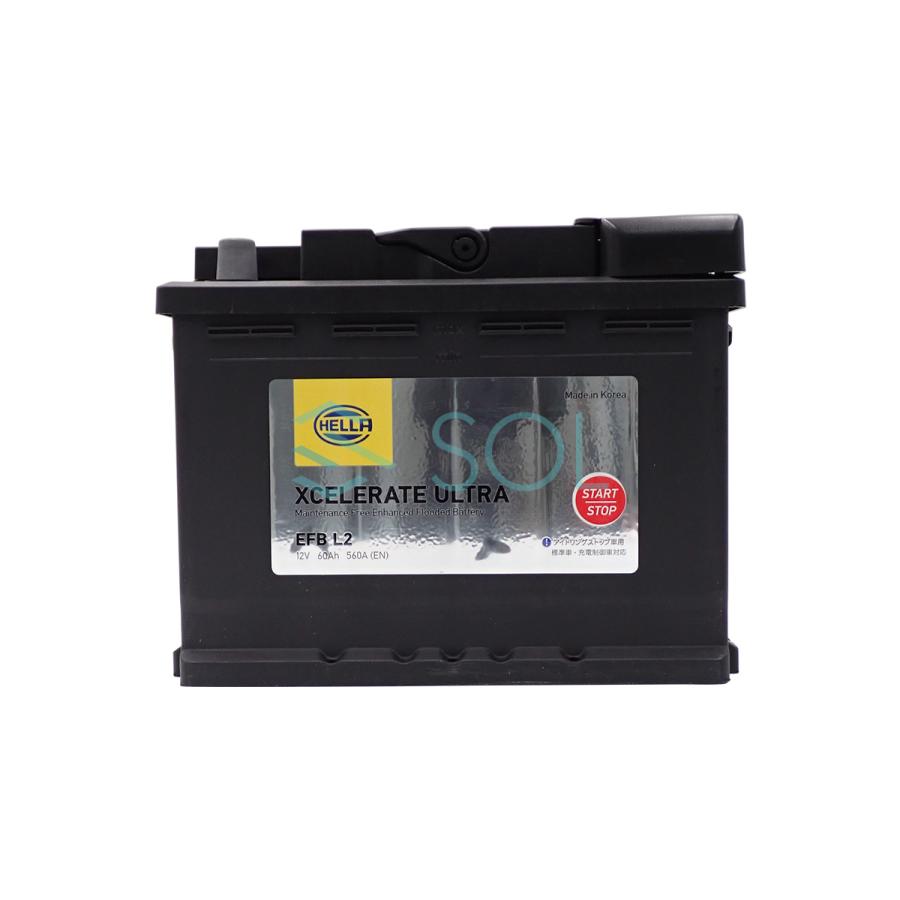 PEUGEOT HELLA EFB バッテリー プジョー LN2 60AH 560A EFBL2 PEUGEOT HELLA EFB バッテリー プジョー LN2 60AH 560A EFBL2