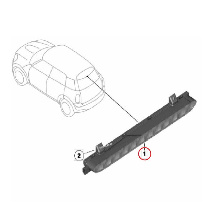 MINI（ミニ） R55 LCI クラブマン ハイマウントストップランプ 純正