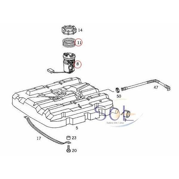 Mercedes-Benz ベンツ W638 燃料ポンプ フューエルポンプ ガソリン 