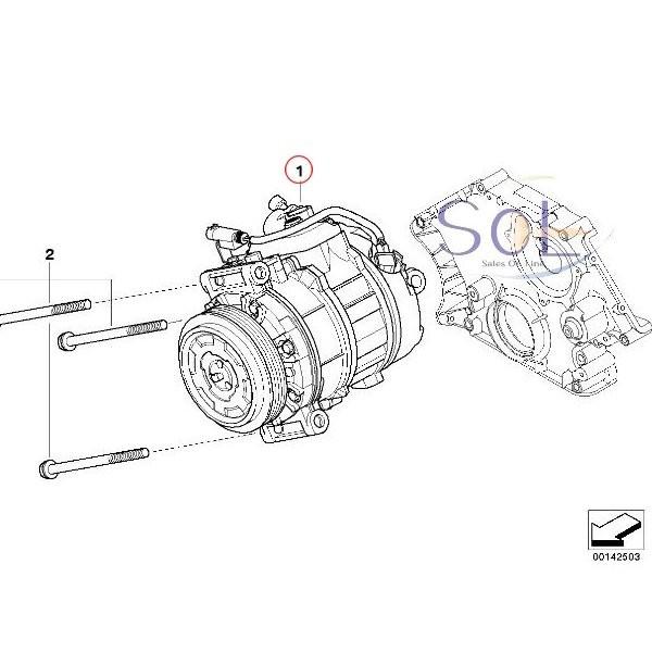 BMW E60 E61 E63 E64 E89 Z4 エアコンコンプレッサー 525i 530i 530xi 630i 23i 64509174803 64526956715 コア返却不要 出荷締切18時｜solltd2｜02