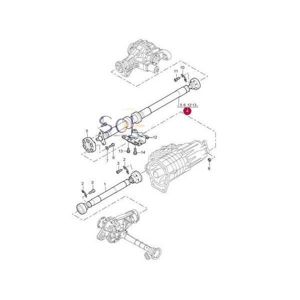 ポルシェ カイエン (955) カルダンシャフト プロペラシャフト ドライブシャフト 95542102010 95542102011 95542102012 出荷締切18時｜solltd2｜02