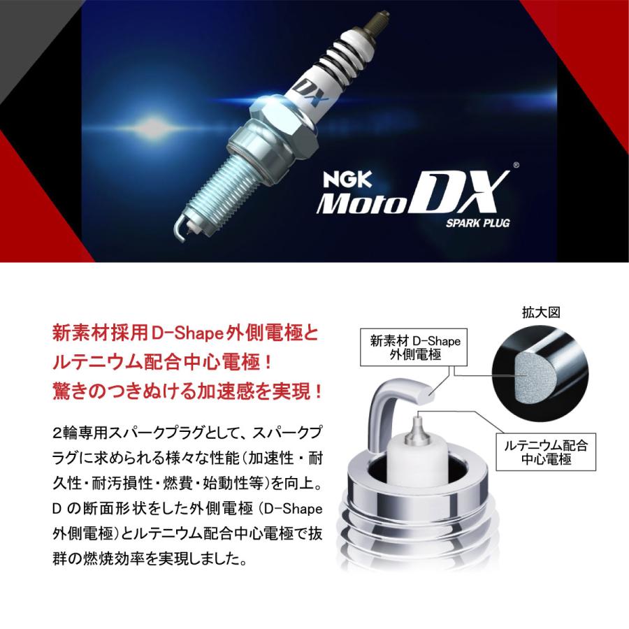 NGK 燃費向上 NGKプラグ スパークプラグ MotoDXプラグ 2本セット 1台分