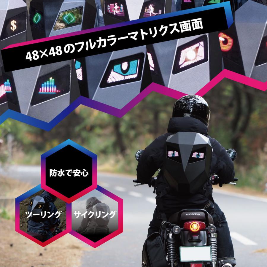 CRELANDER ハードシェル バックパック バイク用 Amazon.co.jp: ハード