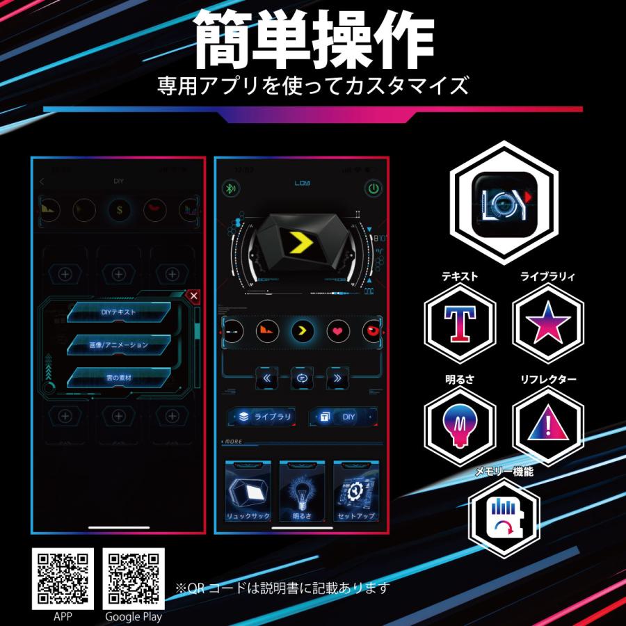 LED バック ショルダーバック ハードシェル 防水 サイクリング