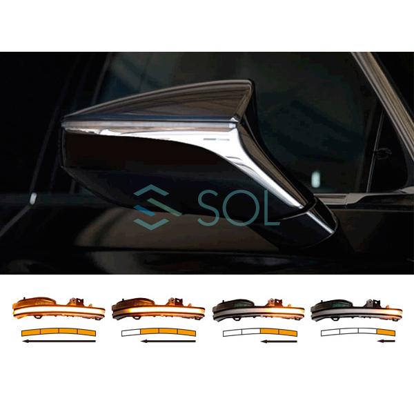 レクサス（LEXUS） ES UX RC LS LC LEDシーケンシャルドアミラー