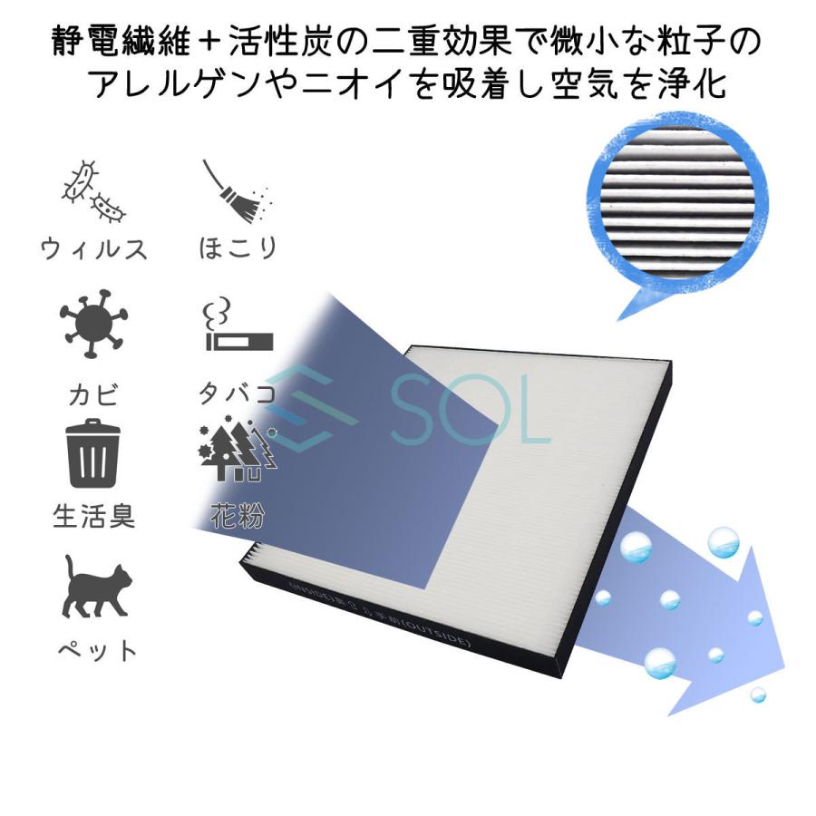 シャープ プラズマクラスター 空気清浄機 加湿空気清浄機 FZ-G30HF 互換品 交換用 集じん・制菌HEPAフィルター 出荷締切18時｜solltd3｜02