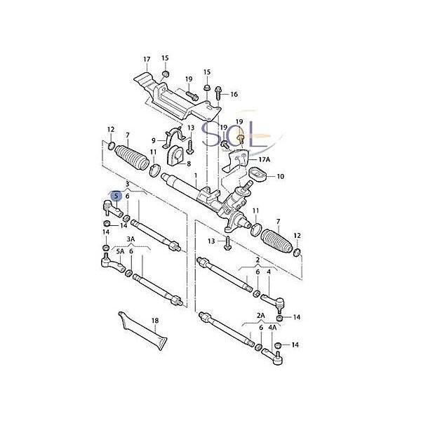 贈り物VW ゴルフ4 ボーラ 1J0422812B 右側 ニュービートル タイロッド