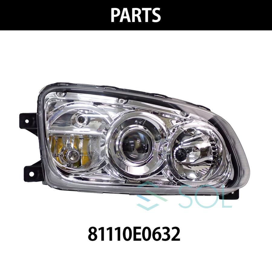 日野プロフィア左FrLEDヘッドライト 日野自動車 DEPO正規品 日野 プロフィア 純正タイプ HID ヘッドライト
