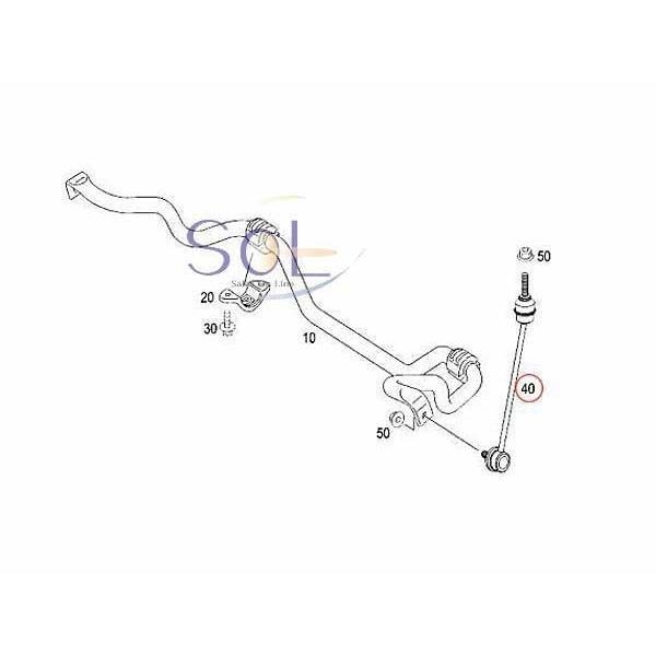 ベンツ W221 フロント スタビリンク 左右セット S350 S500 S550 S600 S63 S65 2213200289 2213200189 出荷締切18時_1