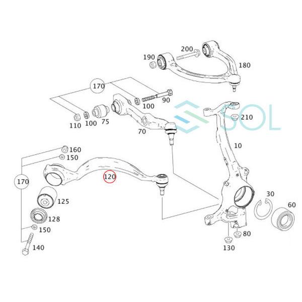 ベンツ W221 W216 フロント ラジアスアーム コントロールアーム 左側 S350 S550 CL550 2213306511 2213303711 出荷締切18時 フロント ラジアスアーム コントロールアーム S350 CL550