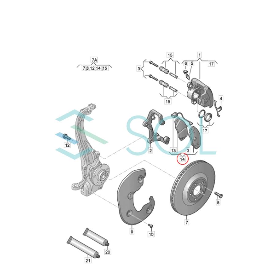 HAPAD Audi アウディ A6 C7 4G フロント リア ブレーキパッド ディスクパッド 前後 セット 1台分 8K0698151H 4G0698451A 18時まで即日出荷_6