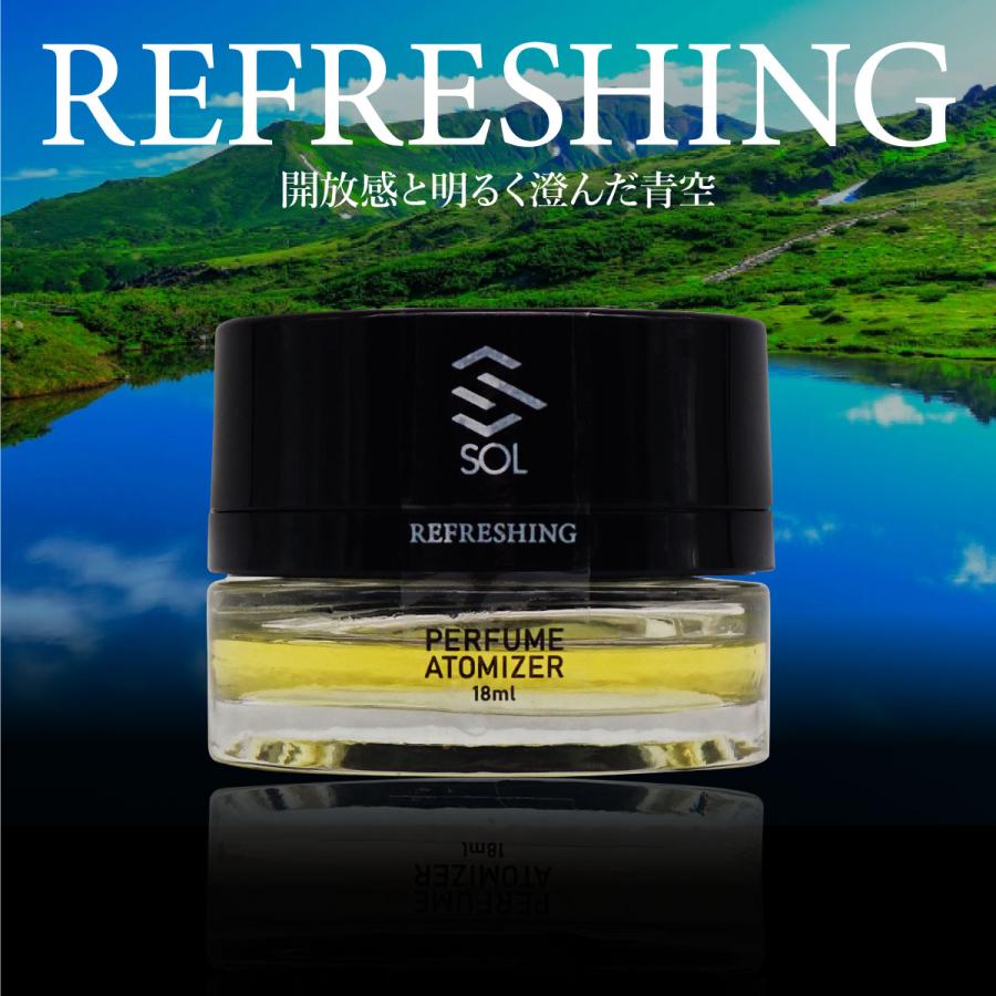 ベンツ パフュームアトマイザー REFRESHING 18ml SOLオリジナル 交換用 純正互換品 芳香剤 カーフレグランス リフィル 香りサンプル付き｜solltd4｜02