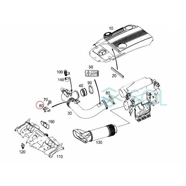 ベンツ W210 W211 W212 W207 インマニプレッシャーセンサー マップセンサー E240 E250 E280 E300 E320 E350 E430 E500 E550 E63 0051535028｜solltd5｜03