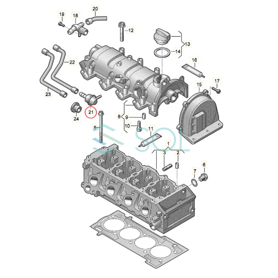 フォルクスワーゲン（Volkswagen） プレッシャーバルブ ベントバルブ