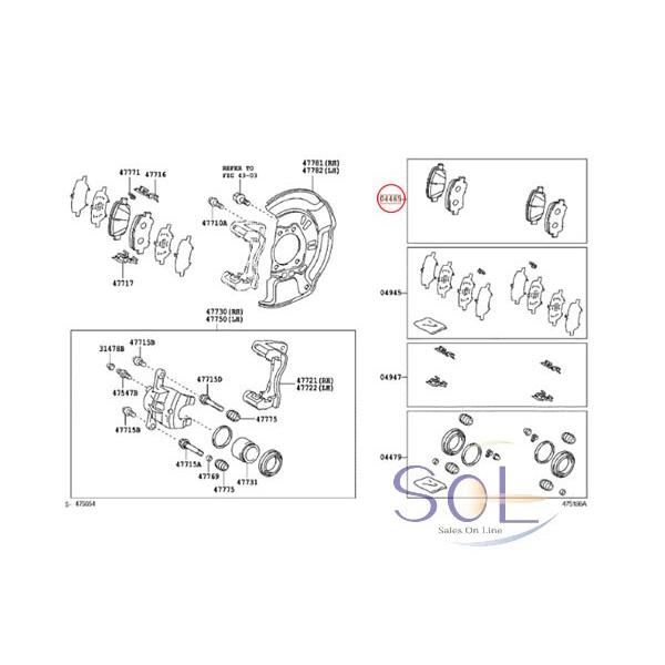 トヨタ（TOYOTA） HAPAD アルファード ANH20W フロントブレーキパッド