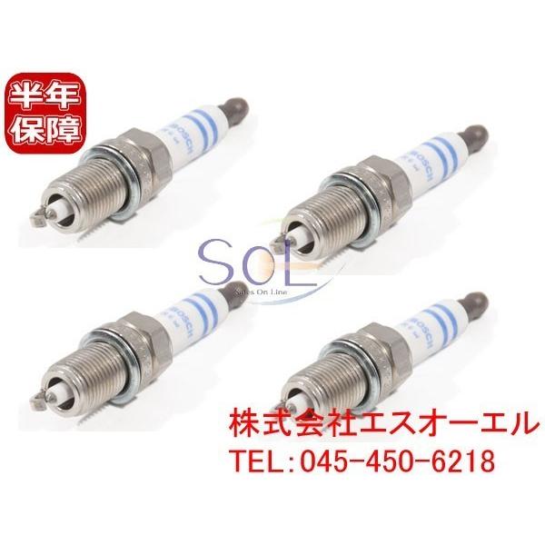 BMW E82 E87 E88 E46 プラチナ スパークプラグ 4本セット(1台分) BOSCH 118i 120i 316ti 318i 318ti 12122158252 FR7KPP332 0242235776｜solltd5