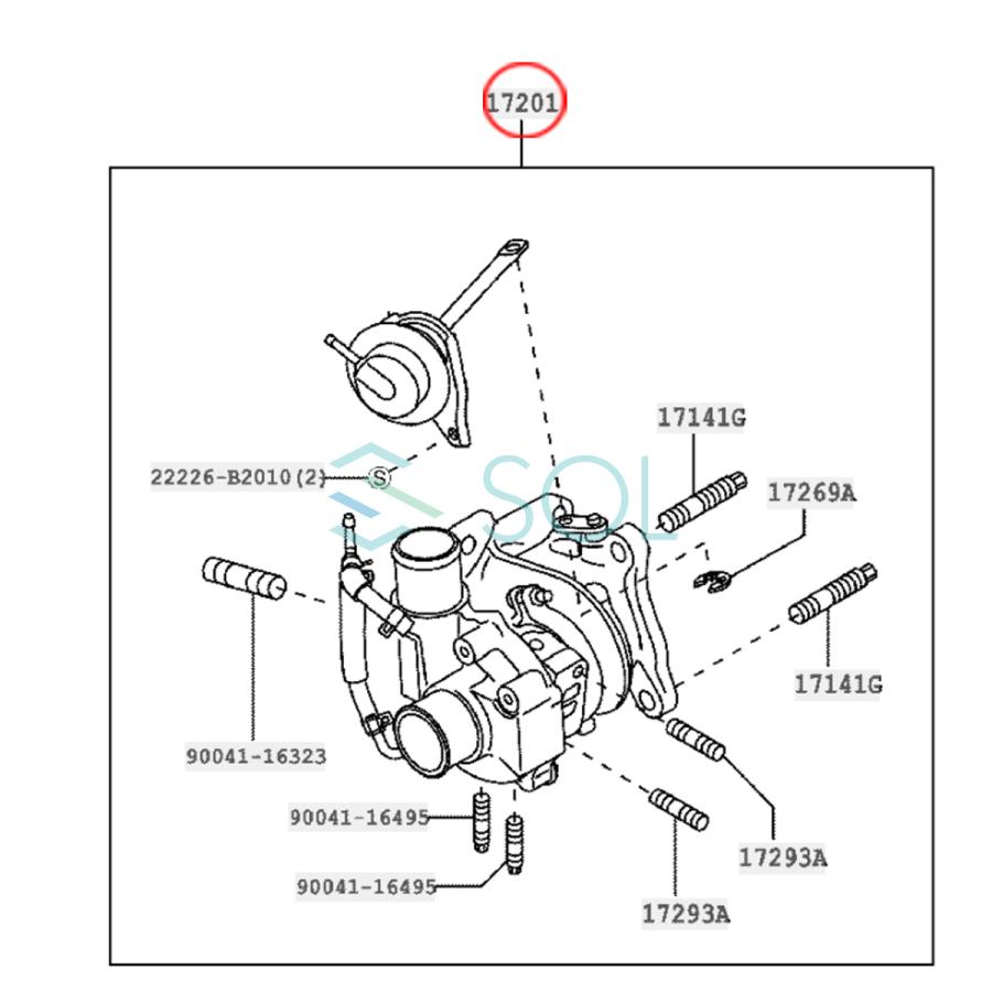 ダイハツH22L375s タントカスタムターボ部品取り ダイハツ（DAIHATSU） タント L375S L385S タービン ターボ