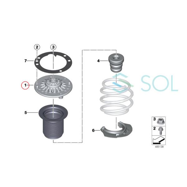 犬*郎様 BMW F31 ビルシュタイン ショックアブソーバー　アッパーマウント 犬*郎様 BMW F31 ビルシュタイン ショックアブソーバー アッパー