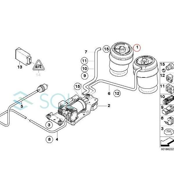 BMW E70 X5 E71 X6 リア エアサス 左右セット 3.0si 4.8i 35i 50i M 37126790078 37126790081 出荷締切18時