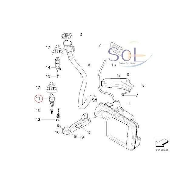 BMW E70 X5 E71 X6 E89 Z4 ウォッシャーポンプ 3.0si 4.8i 20i 23i 35i 50i M 67126934159 67127302589 67126934160 出荷締切18時｜solltd5｜02