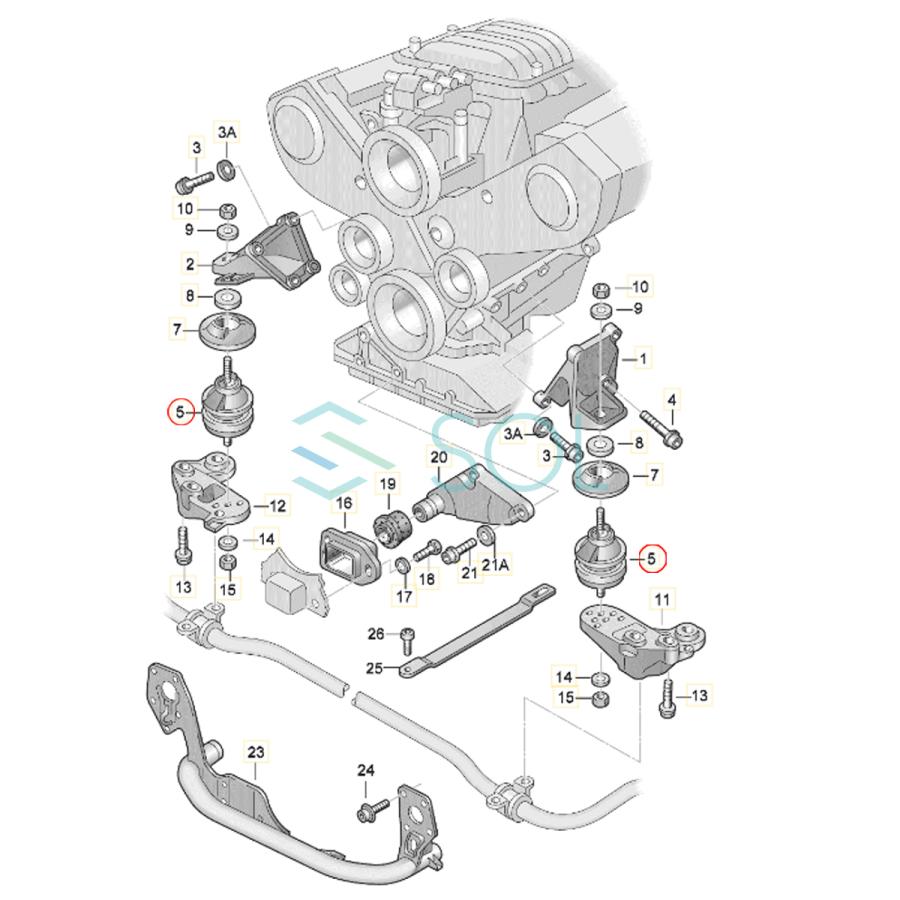 クリスマスファッション VW パサート(3B2 3B5 3B3 3B6) エンジンマウント 左右セット 8D0199379K 8D0199379AT 出荷締切18時