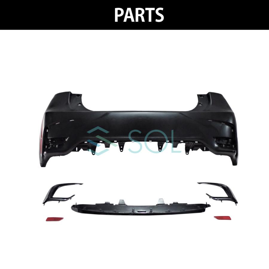 レクサス CT 10系 CT200h 後期ルック PP製 リアバンパーセット