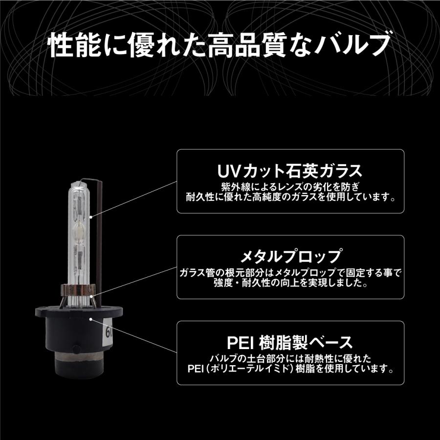 ホンダ エレメント フィット クロスロード SOLオリジナル 純正交換用 ヘッドライト HID D2S対応 D2Cバルブ バーナー 35W 6000K 1年保証付｜solltd5｜06